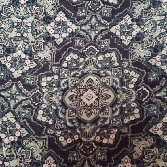 Michael kors blue geometric print top - Picture 2 of 7